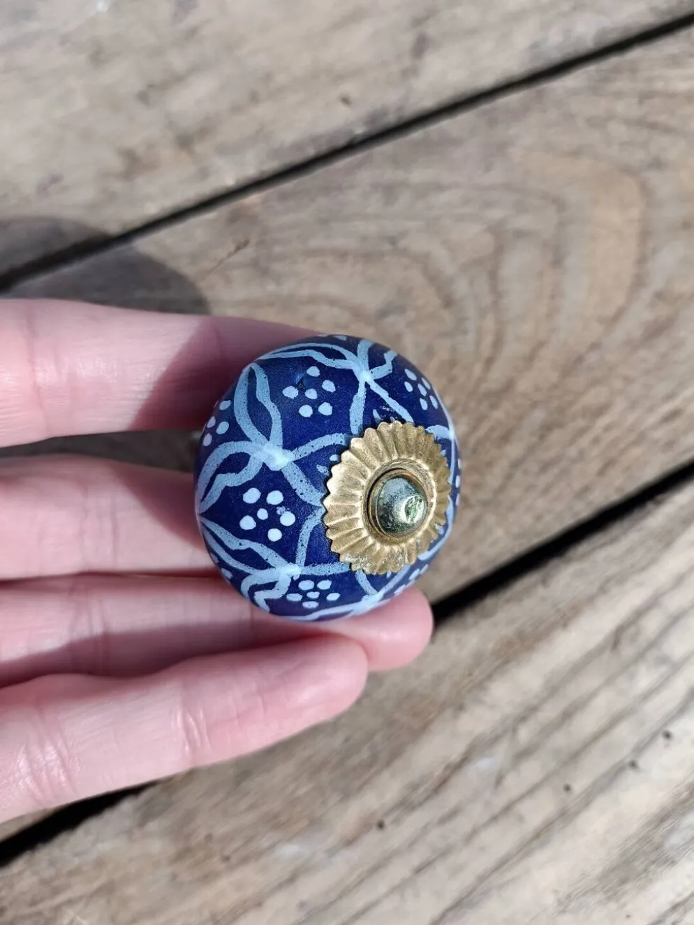 Boutons de porte en gré Véritable