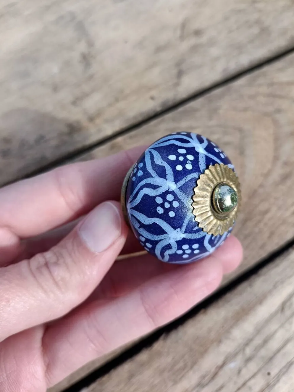 Boutons de porte en gré Véritable