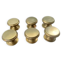 6 boutons poignées anciens en bronze