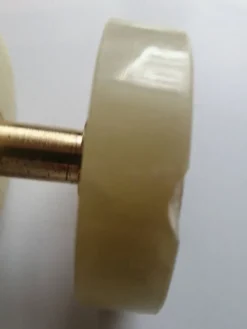 Briquet de table piezo onyx et métal doré, kogen 1970-1980