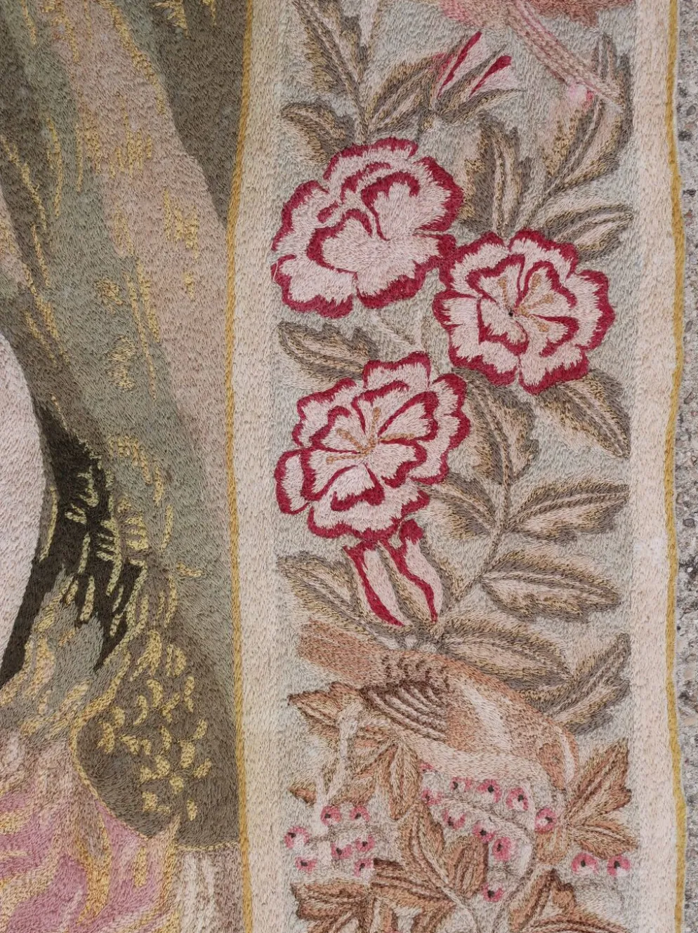 Broderie de soie de sandro botticelli « la naissance de vénus », 1930