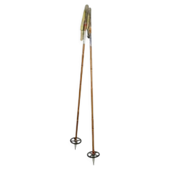 Bâtons de ski en bois