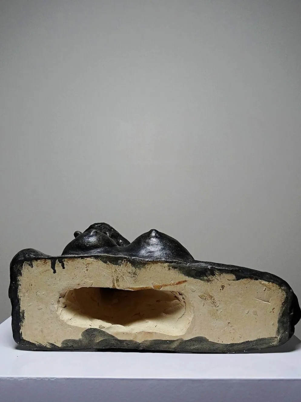 Buste de femme en céramique artisanat d'art, XXe