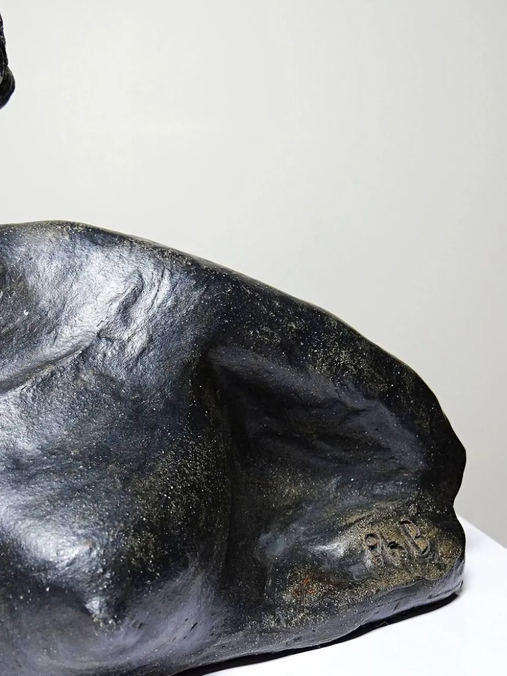 Buste de femme en céramique artisanat d'art, XXe