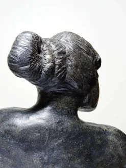 Buste de femme en céramique artisanat d'art, XXe