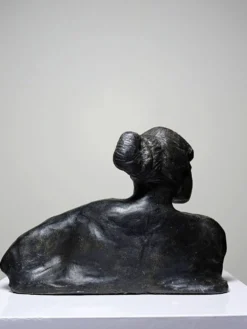 Buste de femme en céramique artisanat d'art, XXe