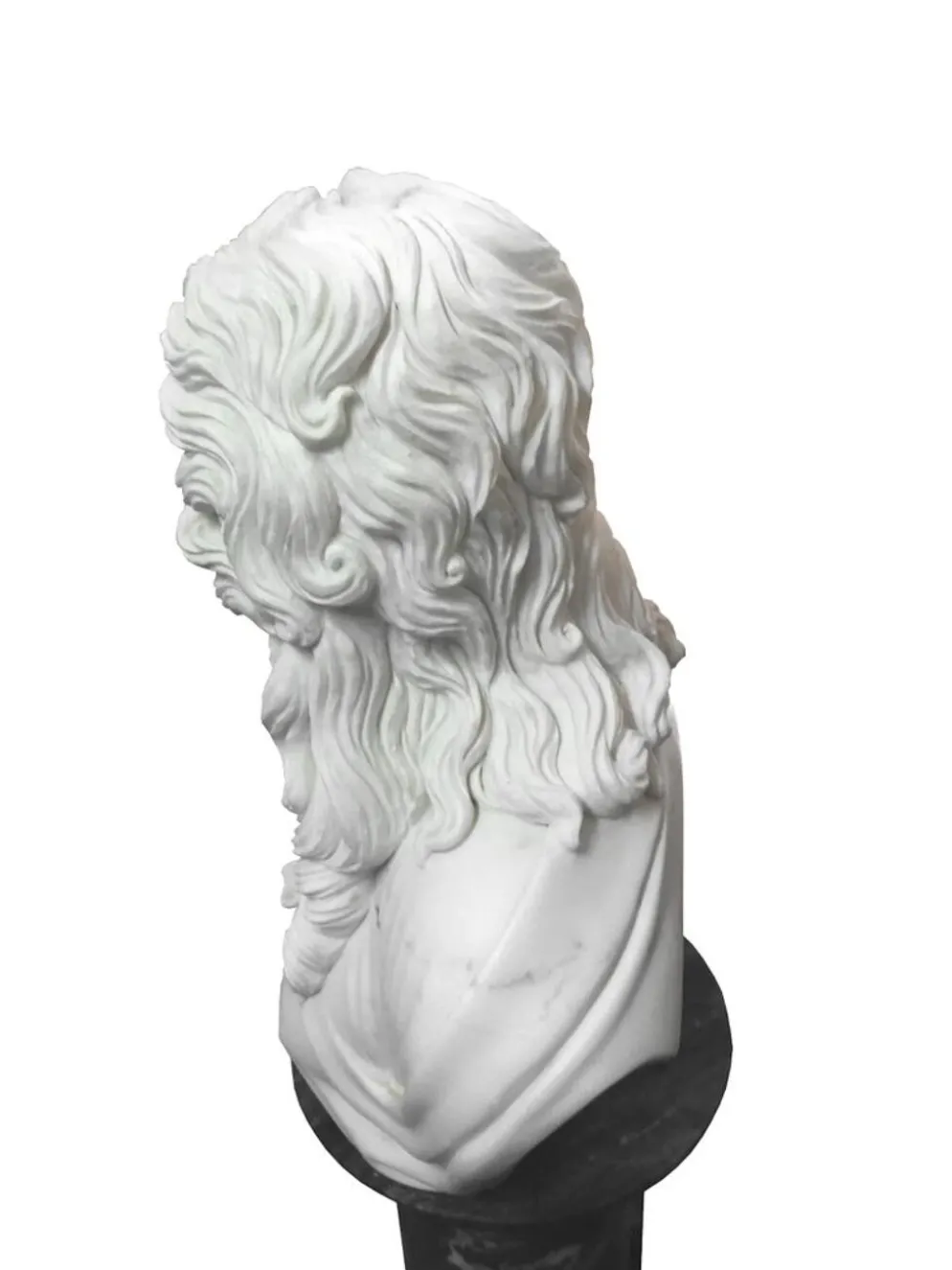 Buste de femme en marbre, 20ème siècle