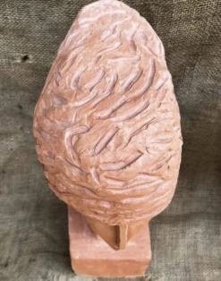 Buste de femme en terre cuite