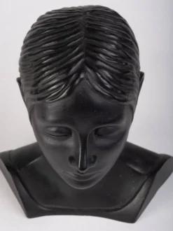 Buste de Femme Sculptural en Argile, Danemark, 1975