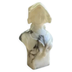 Buste de jeune femme en marbre et albâtre, G. Pugi