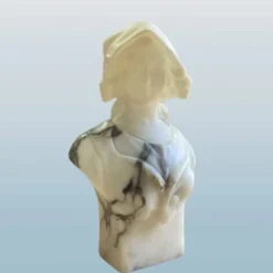 Buste de jeune femme en marbre et albâtre, G. Pugi