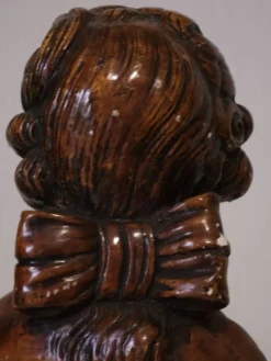 Buste de jeune homme en plâtre ancien