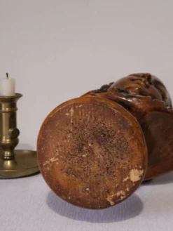 Buste de jeune homme en plâtre ancien