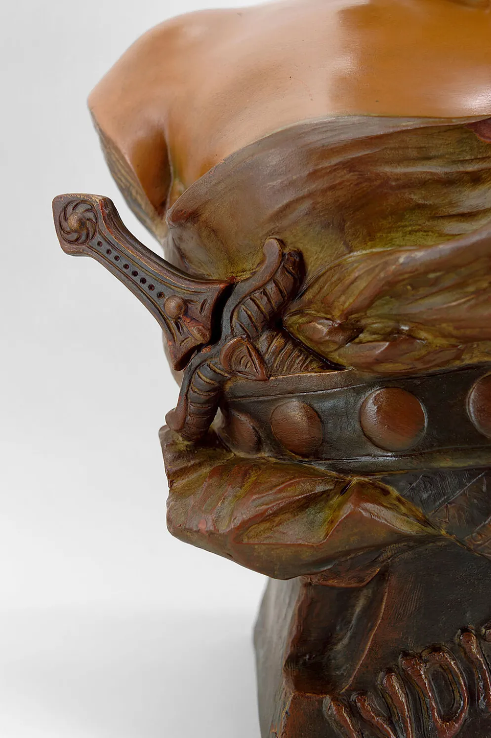 Buste de Judith en terre cuite par Ricardo Aurilli, circa 1900-1910