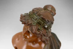 Buste de Judith en terre cuite par Ricardo Aurilli, circa 1900-1910