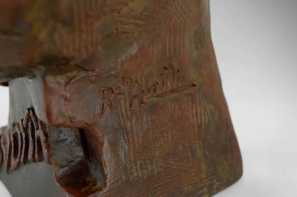 Buste de Judith en terre cuite par Ricardo Aurilli, circa 1900-1910