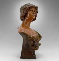 Buste de Judith en terre cuite par Ricardo Aurilli, circa 1900-1910