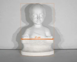 Buste d’enfant en biscuit de limoges – début xxe