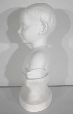 Buste d’enfant en biscuit de limoges – début xxe