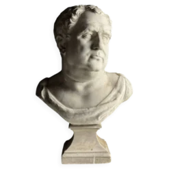 Buste de Vitellius en plâtre romain, 20e siècle.