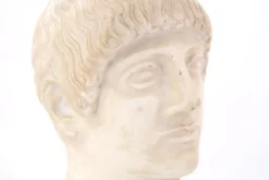 Buste d'homme en plâtre de l'Ephebe blond, années 70
