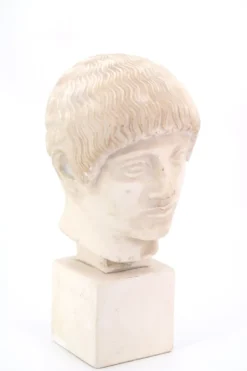 Buste d'homme en plâtre de l'Ephebe blond, années 70