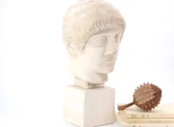 Buste d'homme en plâtre de l'Ephebe blond, années 70