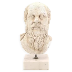 Buste d'homme Grec en plâtre Socrate, années 70