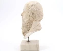Buste d'homme Grec en plâtre Socrate, années 70