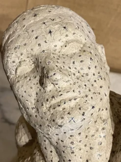 Buste d'homme, étude en plâtre