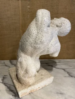 Buste d'homme, étude en plâtre
