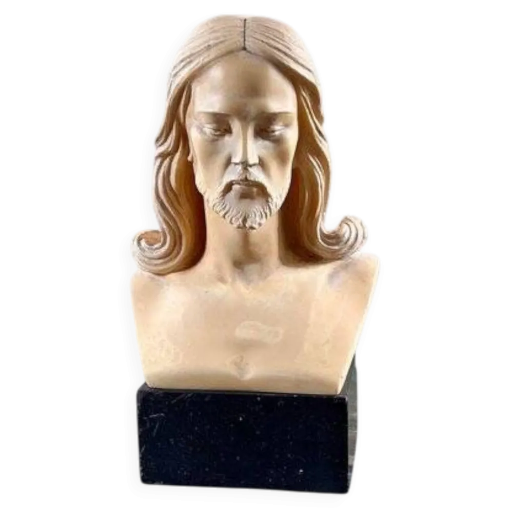 Buste du Christ signé A. Giannelli sculpture italienne ancienne