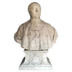 Buste d’un prélat en plâtre
