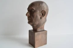 Buste en céramique de Jan Masaryk, vers 1950