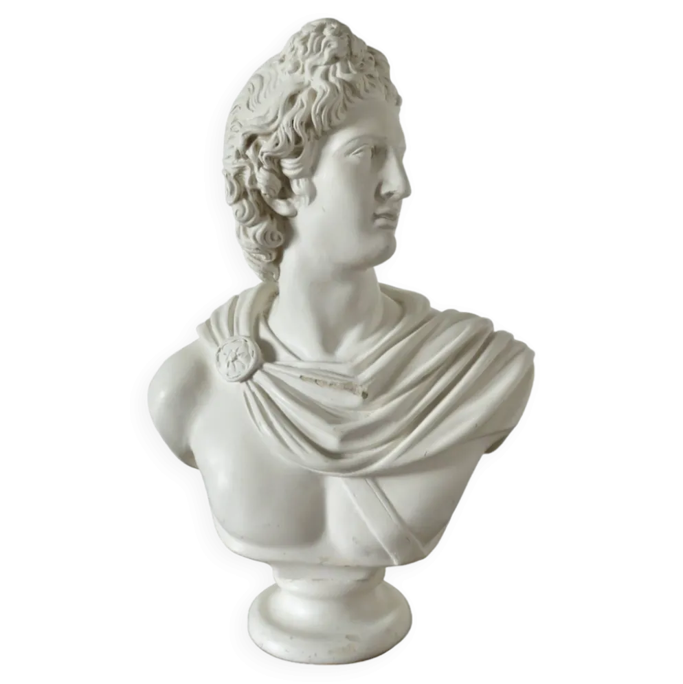 Buste en plâtre "Apollon", début XXème