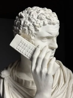 Buste en plâtre de Caracalla appelant