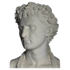 Buste en plâtre de l'empereur Auguste