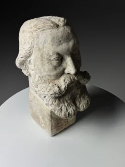 Buste en plâtre tête classique