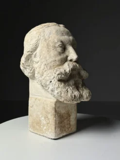 Buste en plâtre tête classique