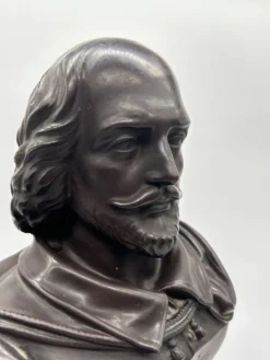 Buste en terre cuite de Shakespeare par Rudolf Uffrecht
