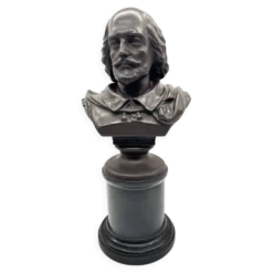 Buste en terre cuite de Shakespeare par Rudolf Uffrecht