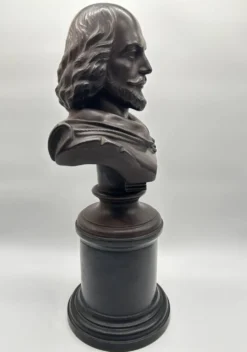 Buste en terre cuite de Shakespeare par Rudolf Uffrecht