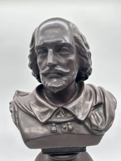 Buste en terre cuite de Shakespeare par Rudolf Uffrecht