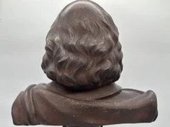 Buste en terre cuite de Shakespeare par Rudolf Uffrecht