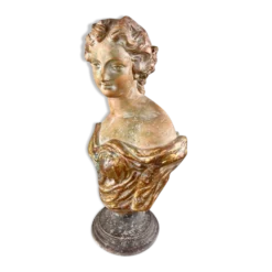 Buste Féminin En Terre Cuite, Italie, XXe Siècle
