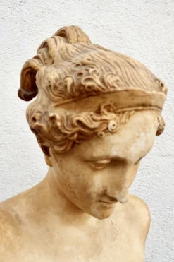 Buste à l'antique en plâtre d'après Antonio Canova, 