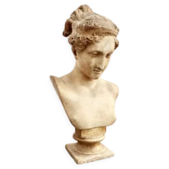 Buste à l'antique en plâtre d'après Antonio Canova, 