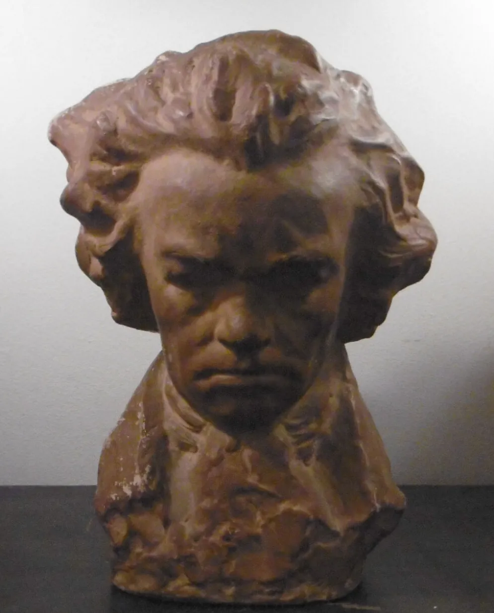 Buste ludwig beethoven terre cuite signée guero