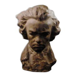Buste ludwig beethoven terre cuite signée guero