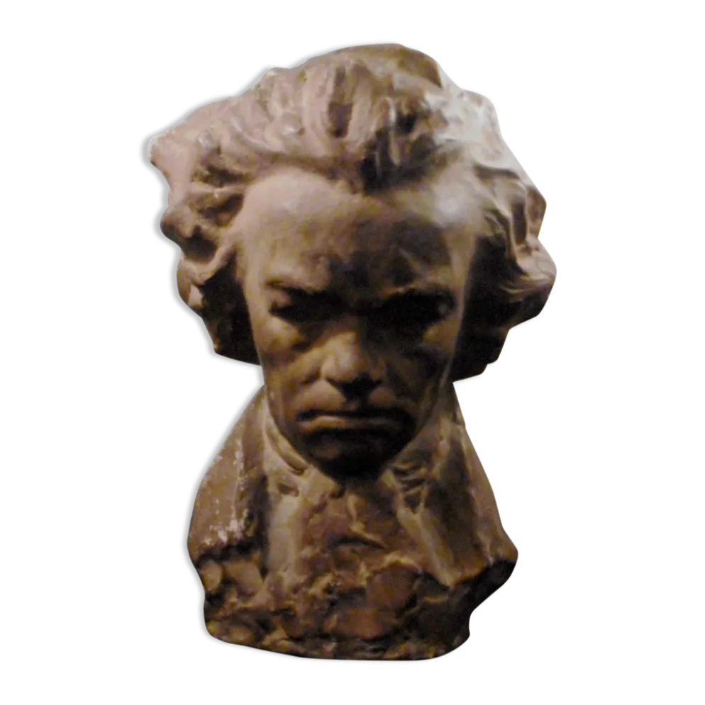 Buste ludwig beethoven terre cuite signée guero